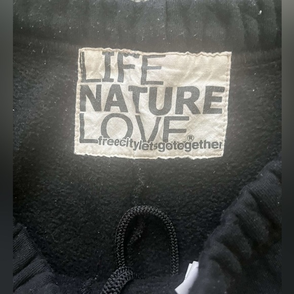 Freecity black and yellow sweatpants full length - Picture 3 of 4